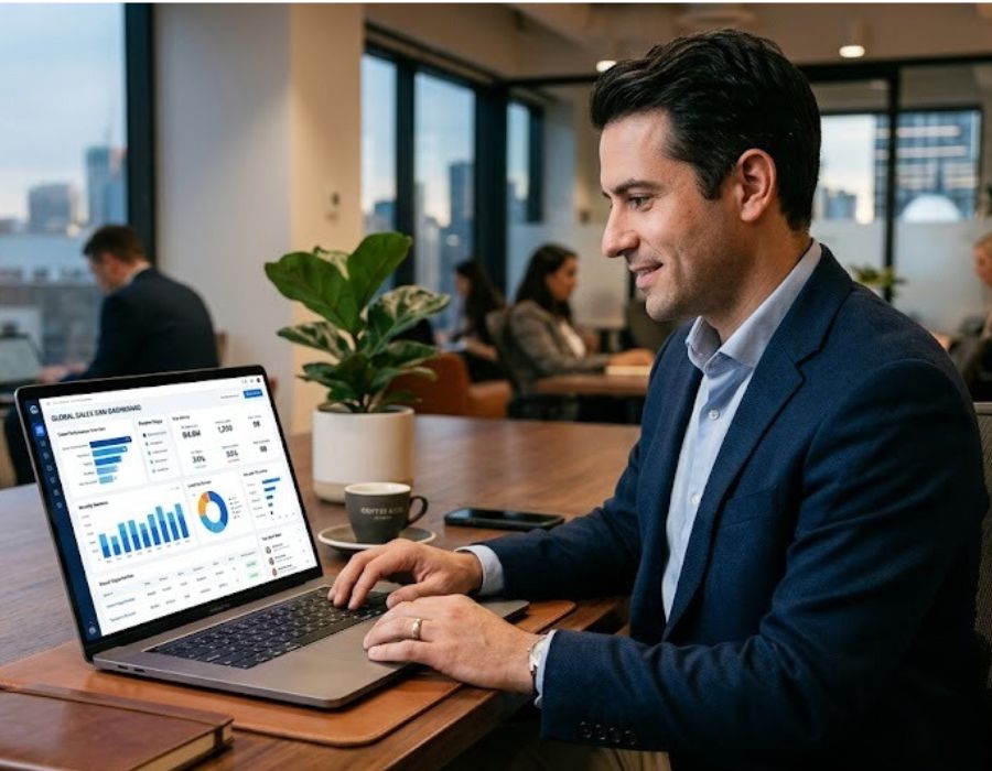 Modern CRM dashboard for lead management and sales automation