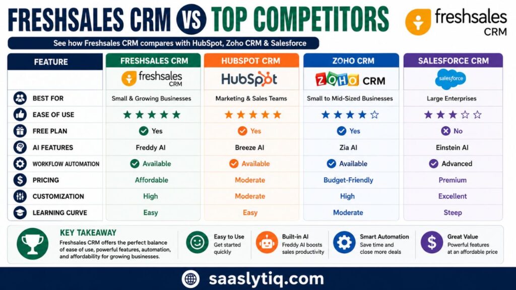 Freshsales CRM vs Competitors